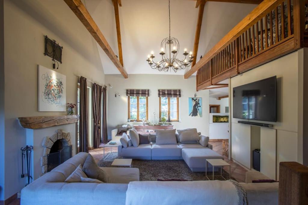 7 Bedroom Secluded Villa Close To Prague Říčany Dış mekan fotoğraf